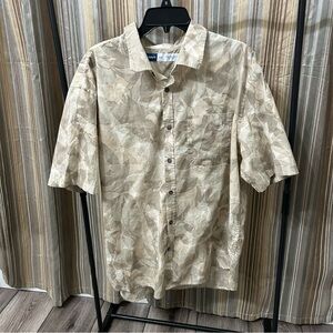 Old Navy Tan Patterned Casual Shirt XXL
